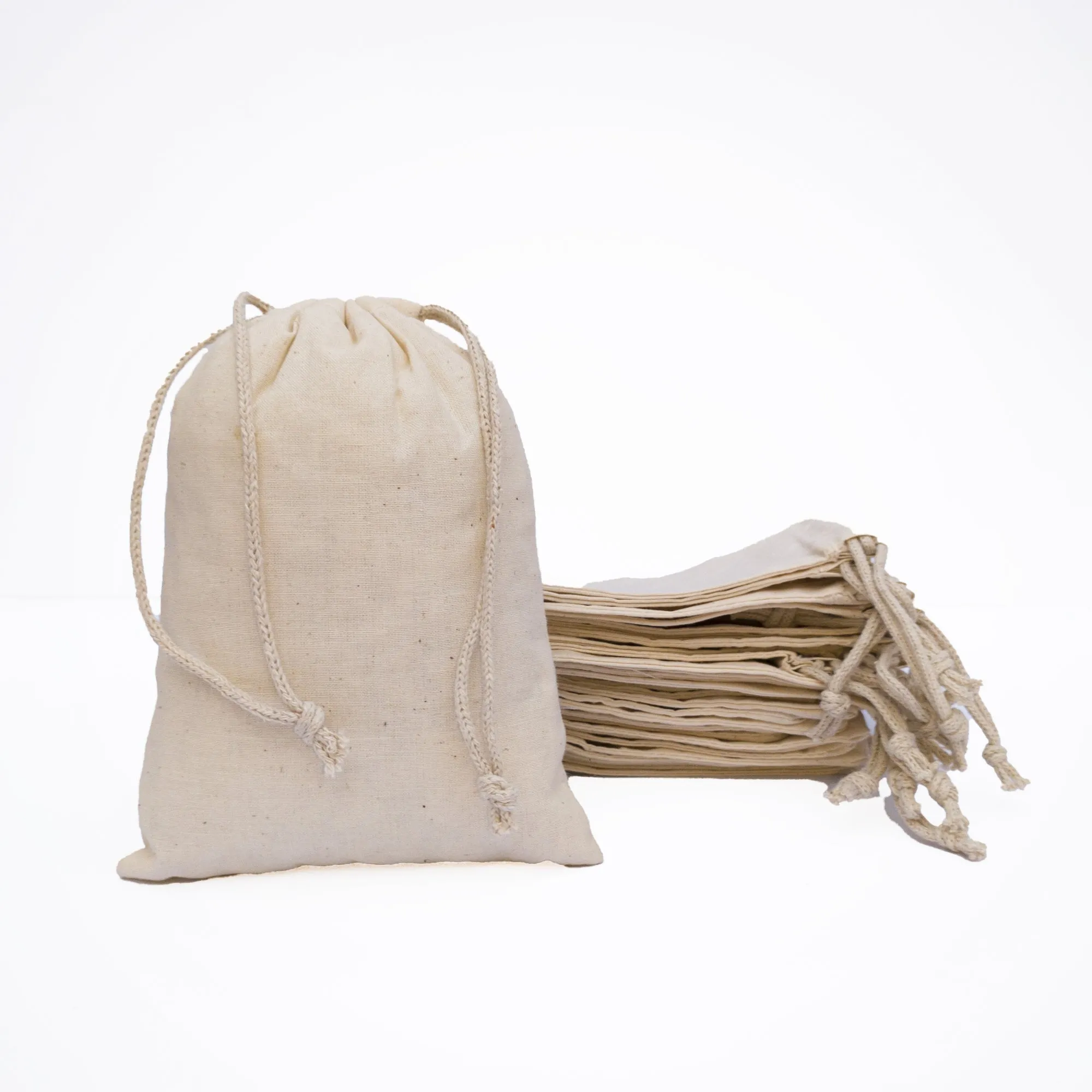 12x16 inches thick Double Drawstring Muslin Bags
