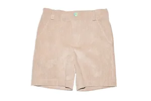 Beige Boy Corduroy Shorts