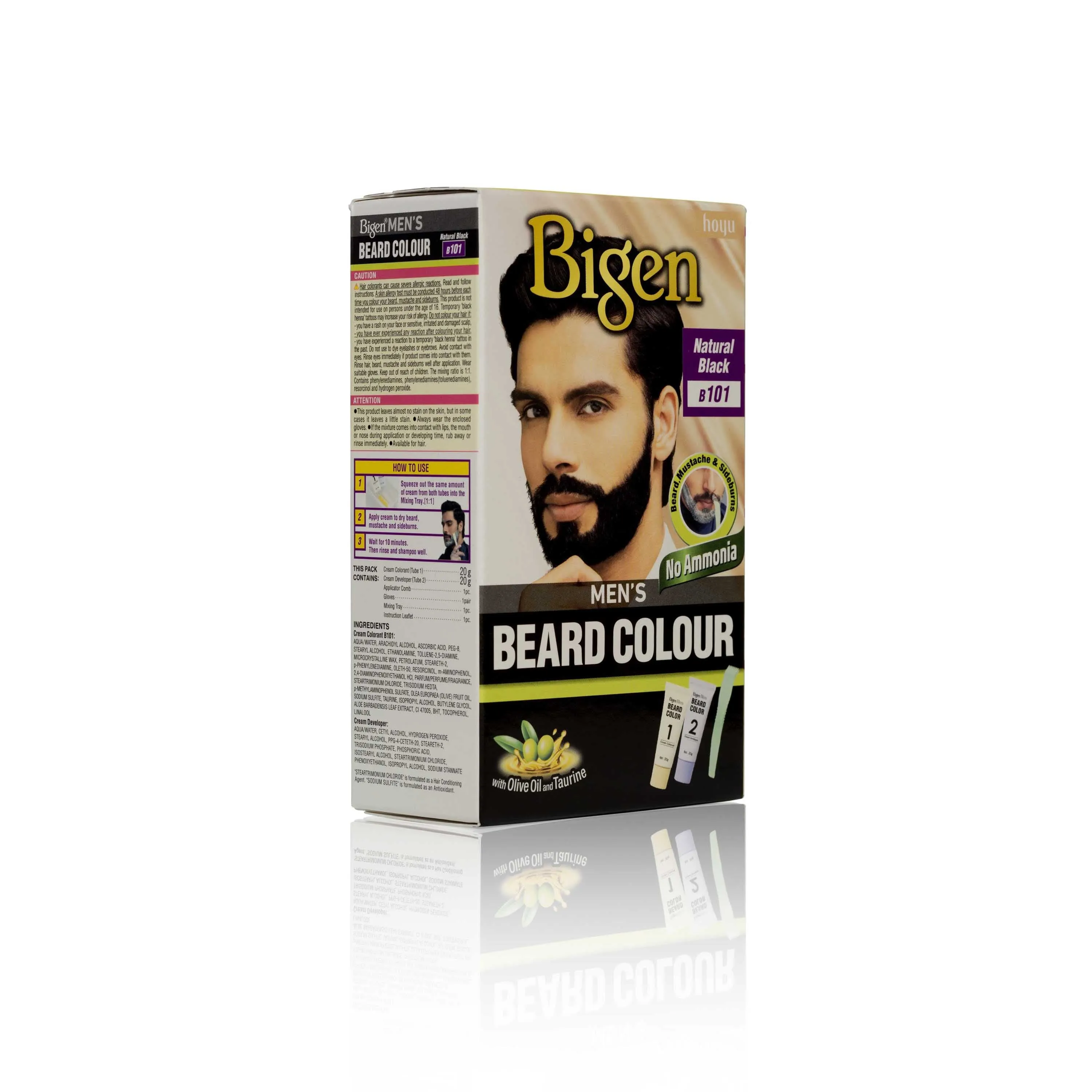 Bigen Men’s Beard Colour - B101 - Natural Black