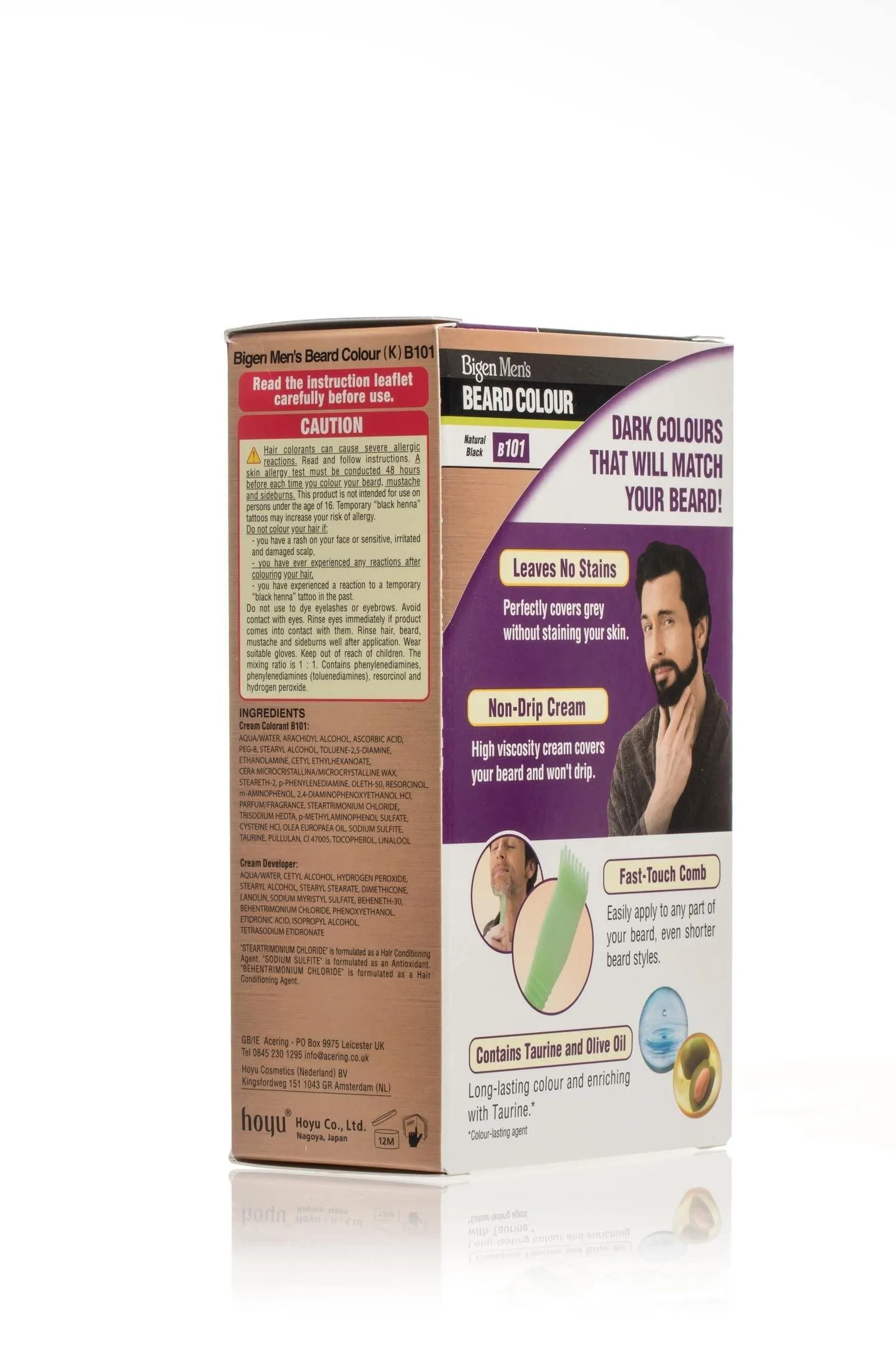 Bigen Men’s Beard Colour - B101 - Natural Black