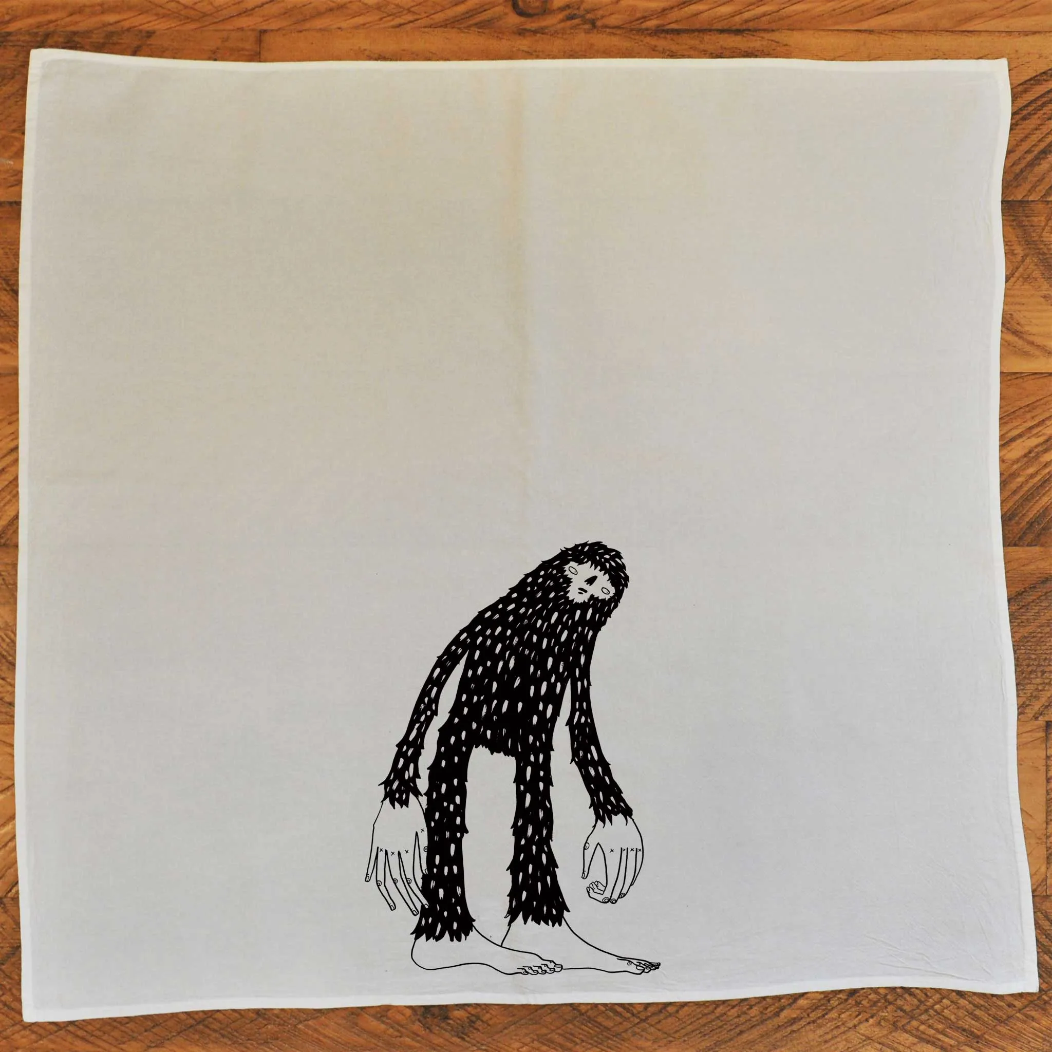 Bigfoot - Natural Tea Towel