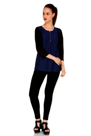 Blue Striped Top