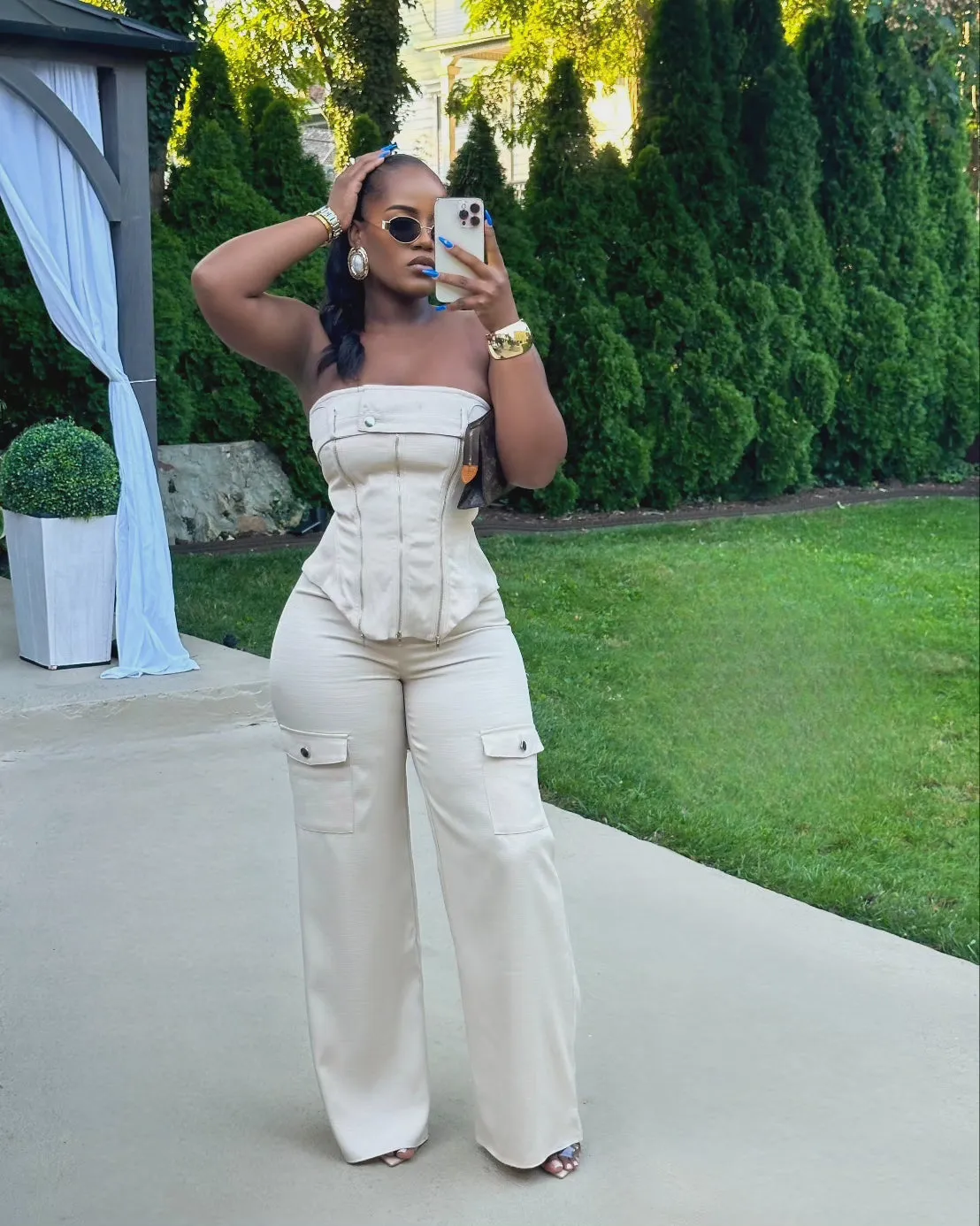 COCONUT CARGO JUMPSUIT (OATMEAL)