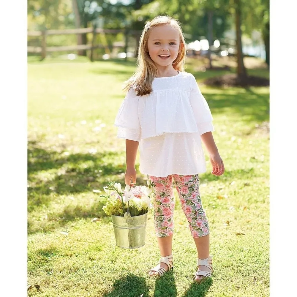 MUD PIE Floral Tunic Leggings Set