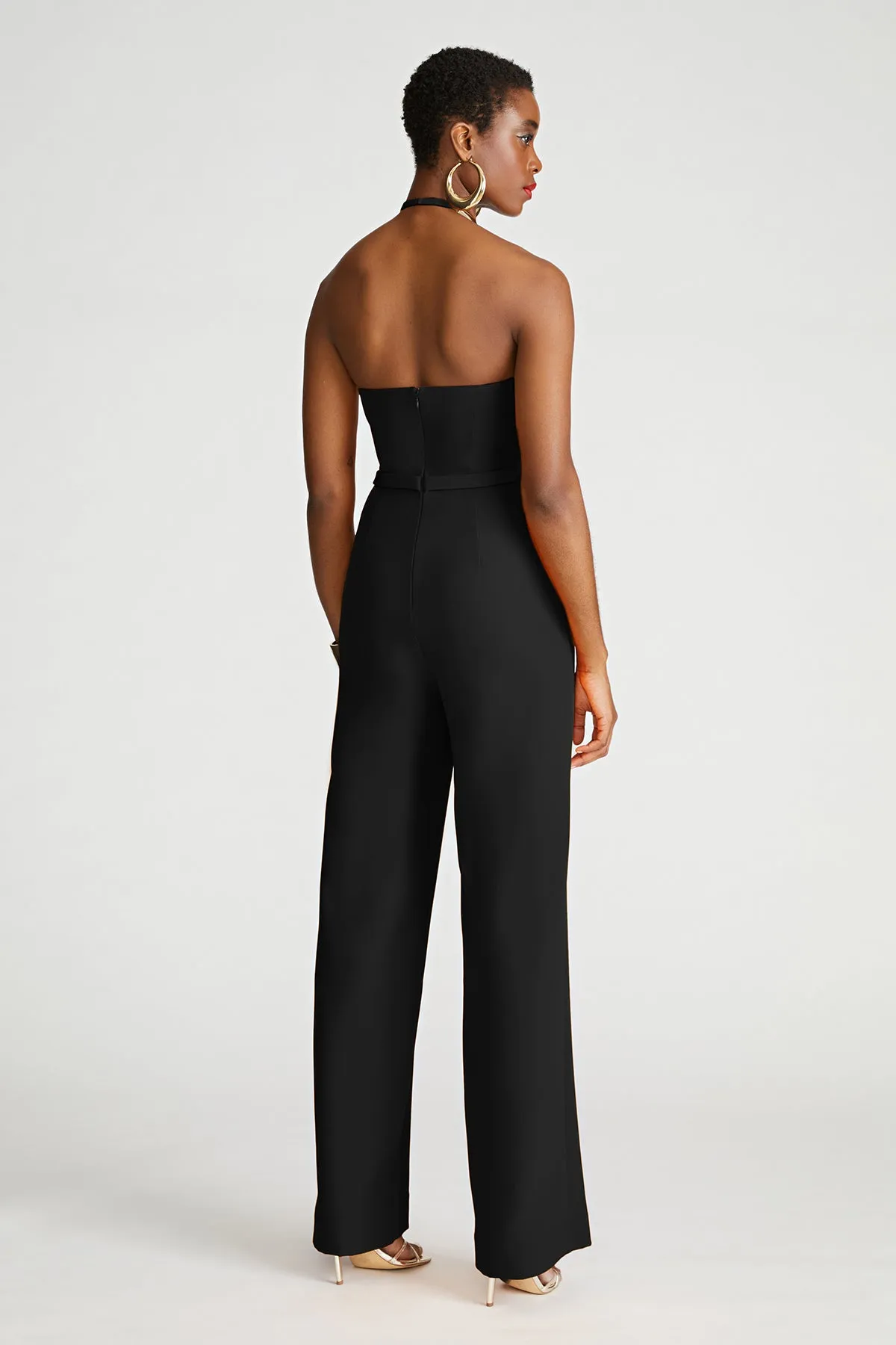 Oki Jumpsuit In Stretch Crepe