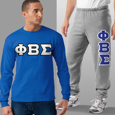 Phi Beta Sigma Long-Sleeve and Sweatpants, Package Deal - TWILL