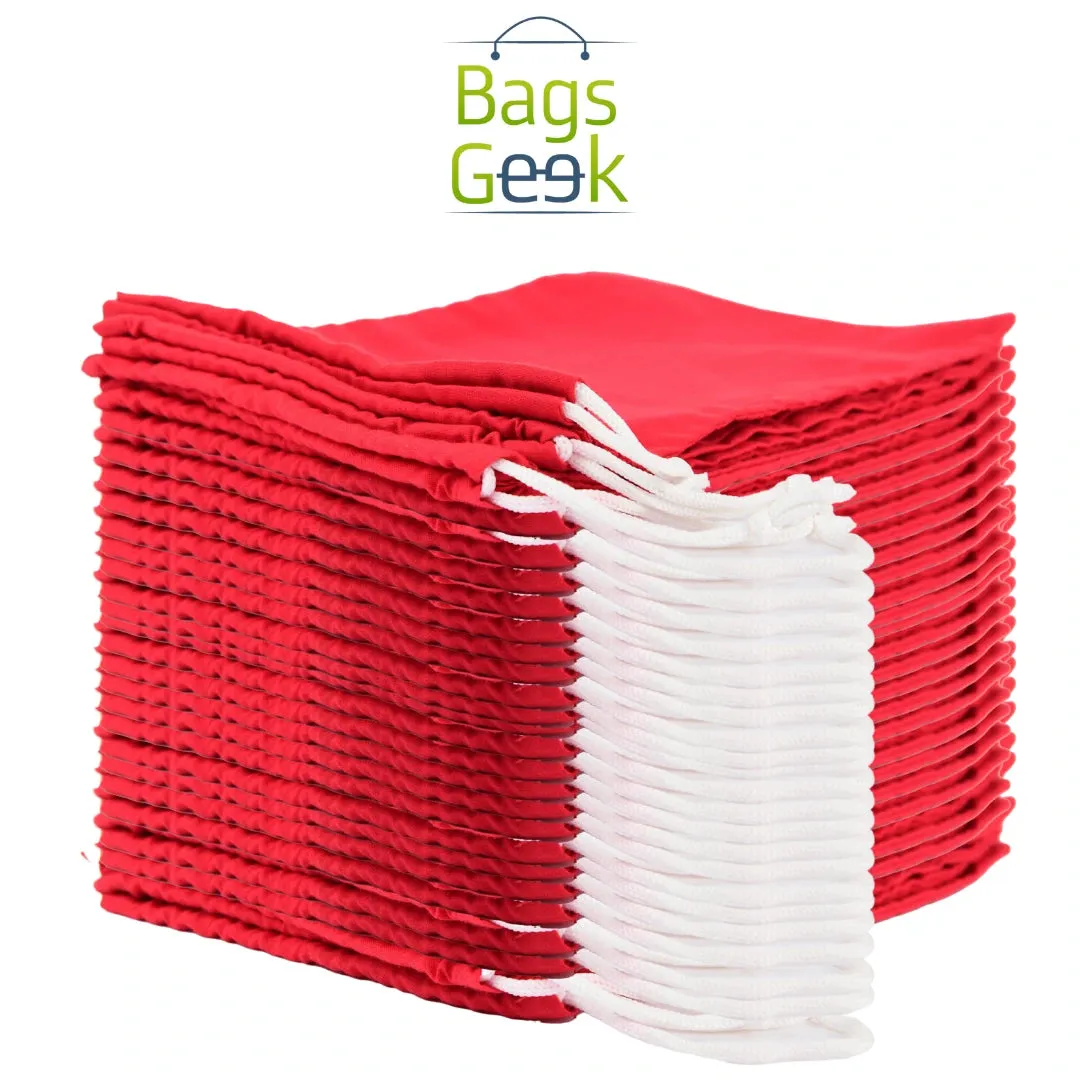 Red Colored drawstring Bags
