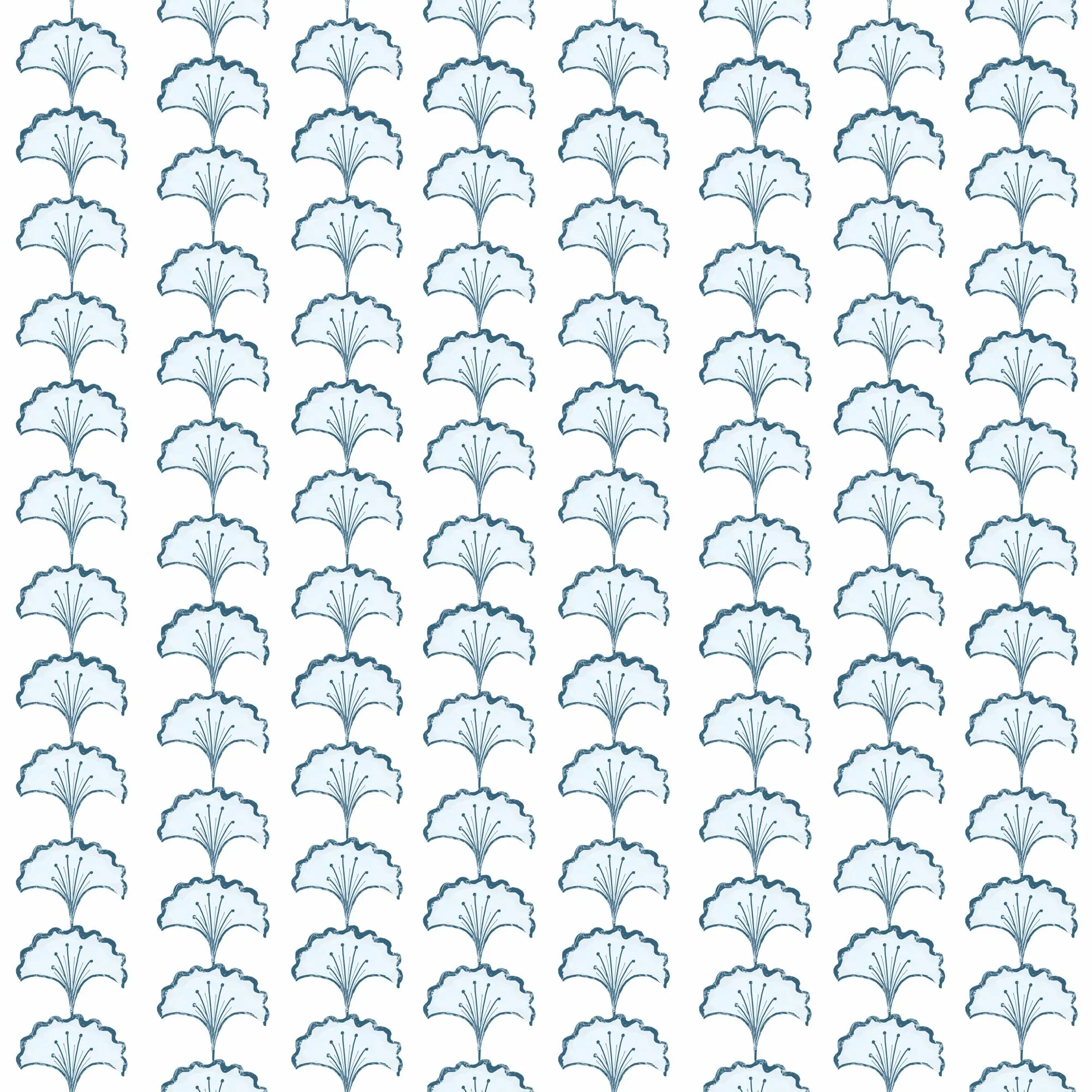 Sally Blue - Natural Fiber Fabric Sample - 9" x Full Width