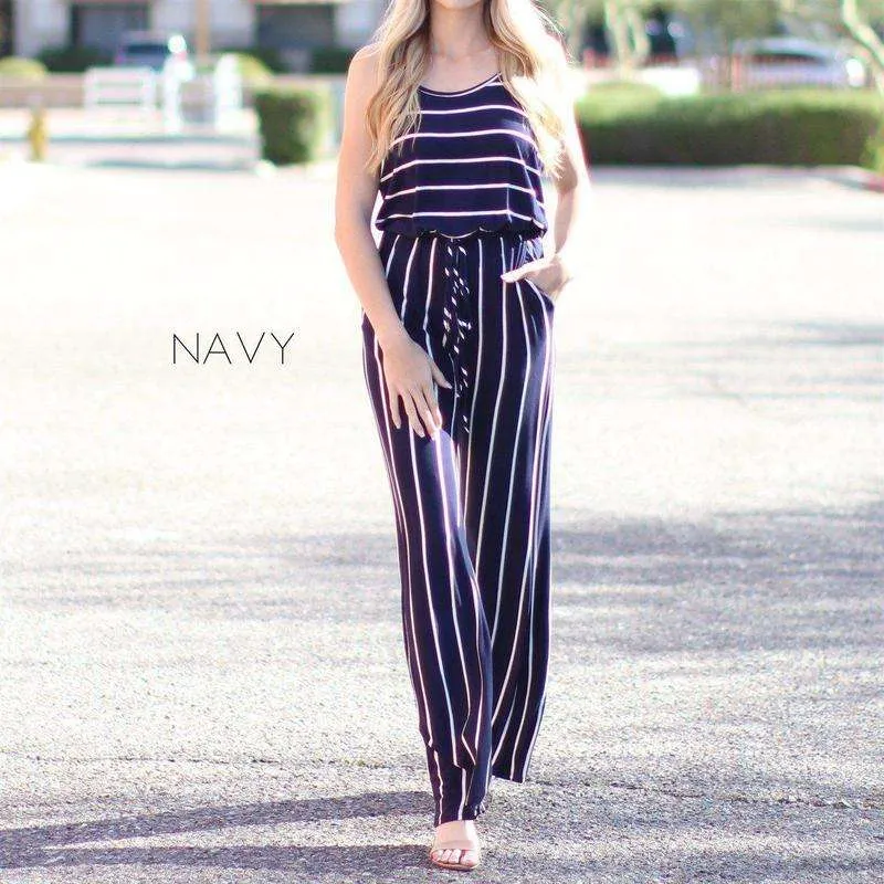 Striped Jumpsuit