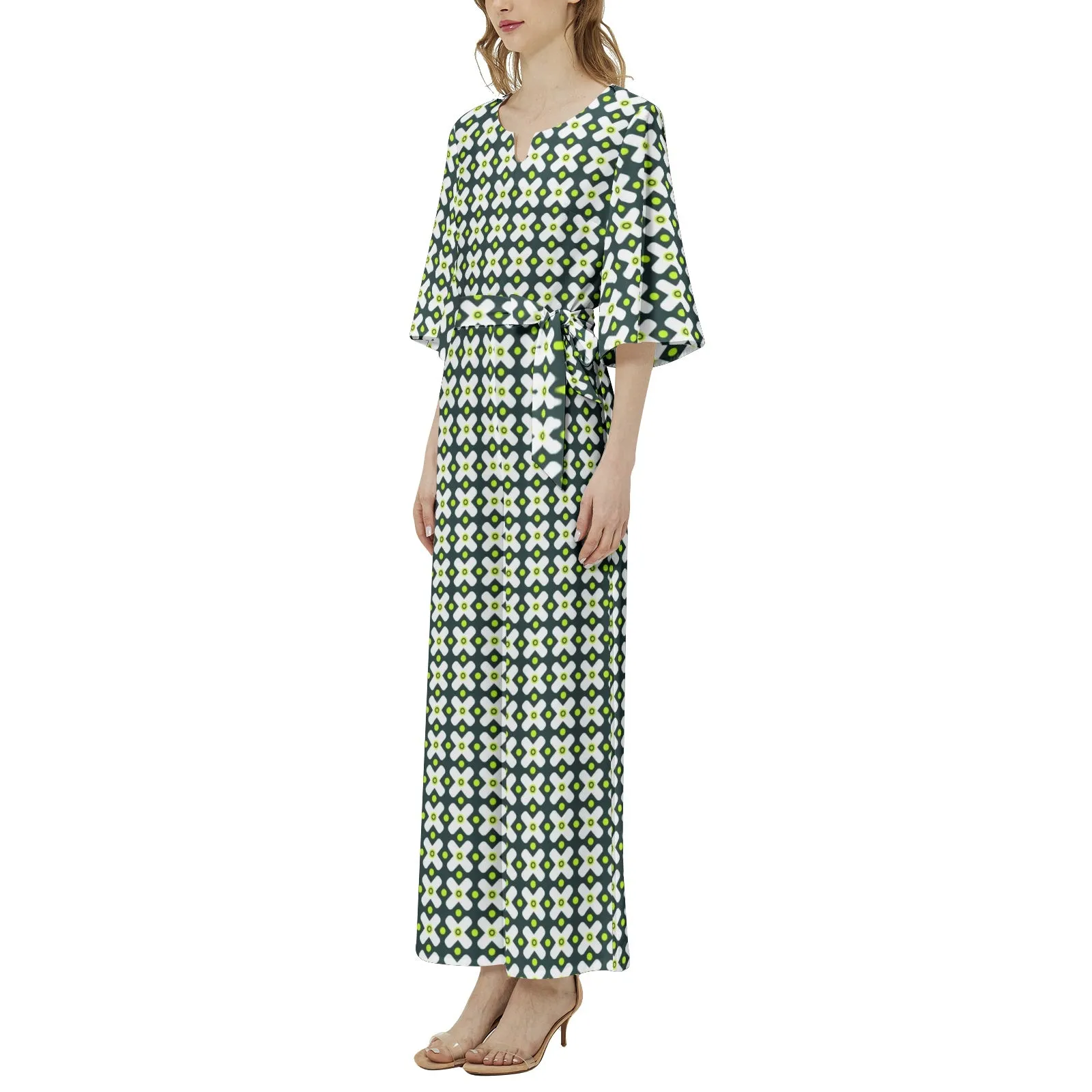 x Factor Dolman Sleeve Belted Wide Leg Jumpsuit